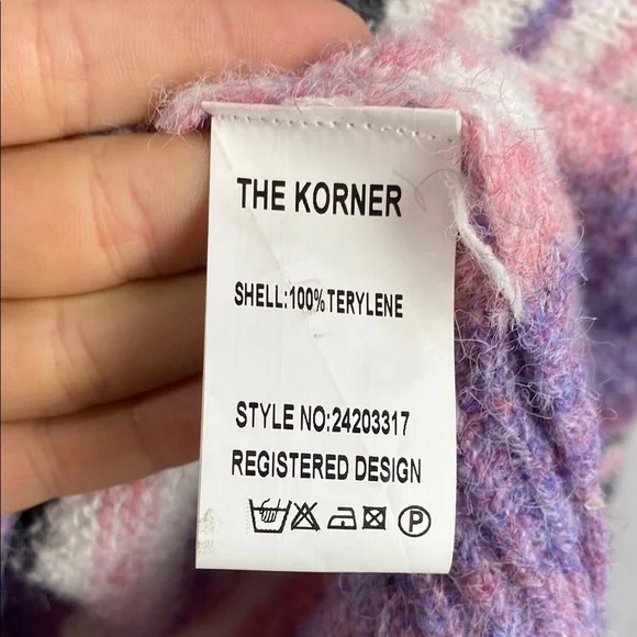 Anthropologie The Korner Striped Chunky Knit Sweater | Size S/M - Picture 9 of 13